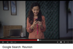 Link to a google advert in India video on YouTube.